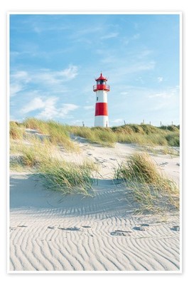 Poster Leuchtturm List Ost auf Sylt - Jan Christopher Becke
