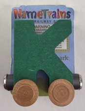 Maple Landmark Inc. 100115 NameTrains "K" Green Wooden Letter Car