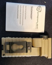 Flashlight Military Streamlight 14032 Sidewinder Genuine Issue Tactical Coyote