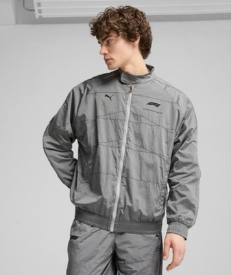 New Puma X F1 Formula One Oversize Track Jacket Silver Men's Small