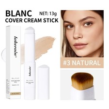 Cover Cream Stick White - with brush Korean Color-Changing Foundation Stick