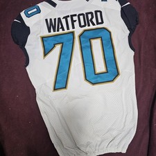 2017 EARL WATFORD JACKSONVILLE JAGUARS GAME ISSUED NFL JERSEY S44 MADISON 