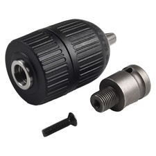Keyless Drill Bit Chuck W/ 1/2�� Hex Shank For Impact Driver Adapter Screwdriver