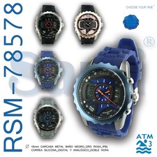 SAMI Premium Men's Digital LCD Watch Resin Strap Sport Quartz 30m Water