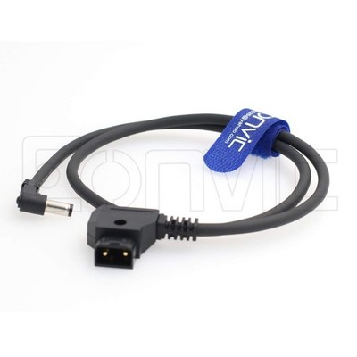 12V V-Mount D-Tap to 2.1x5.5mm DC Barrel Power Cable Atomos Shogun Right Angle