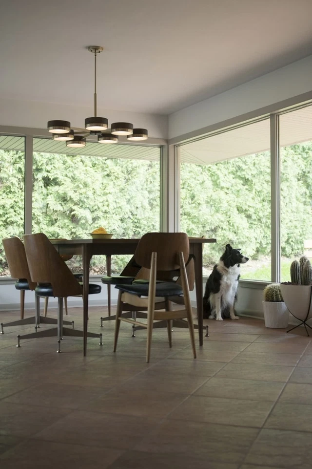 Madison 7-Light Chandelier in Mid-Century Modern and Drum Style 20.25 Inches - Image 3 of 4