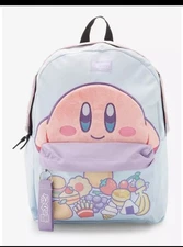 Bioworld Hot Topic Exclusive Kirby Snacks Fuzzy Pastel Backpack NWT Sold Out HTF