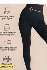 Shapermint Empetua Women's Size Large Black High Waist Shaping Leggings Nwt