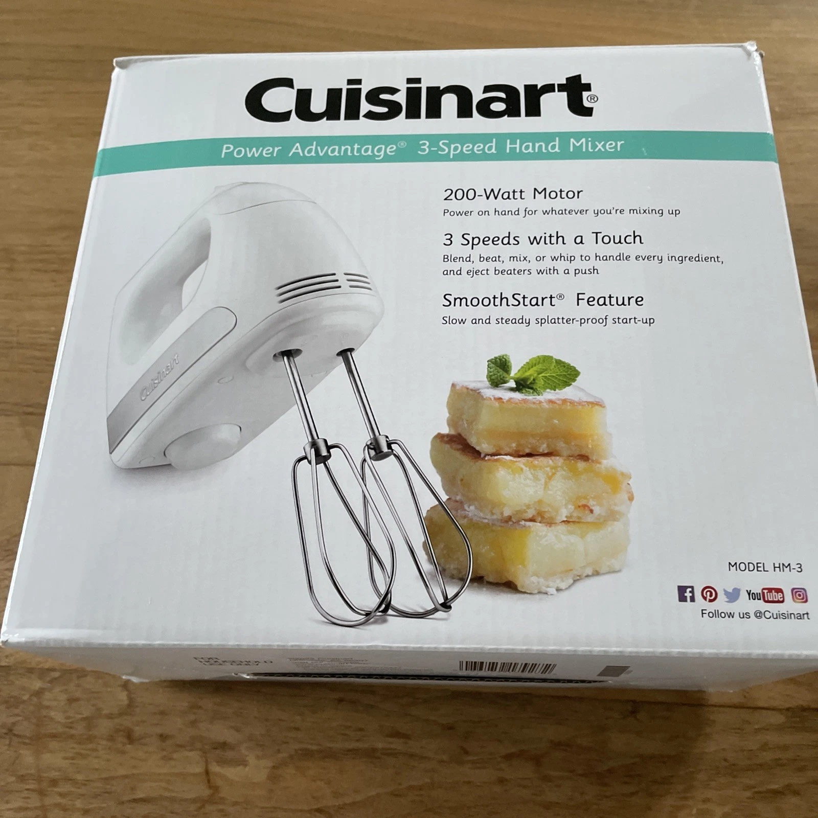 Cuisinart - HM-3 Power Advantage 3-Speed Hand Mixer - White New
Opens in a new window or tab