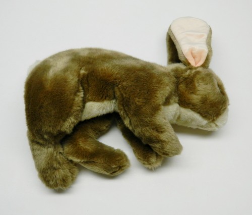 Vintage Plush lop-ear BUNNY RABBIT weighted realistic Animal Alley ToysRUs ©1999