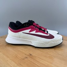 Nike Court Air Zoom Vapor Pro 3 HC Womens Size 7.5 Tennis Shoes White Red NEW