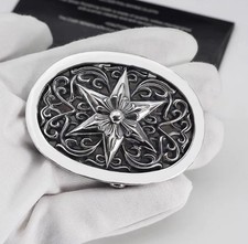 Authentic Chrome Hearts Classic Star Oval Buckle