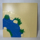 Vintage LEGO Baseplate Western Indians Boulder Cliff Canyon 6748 Blue River