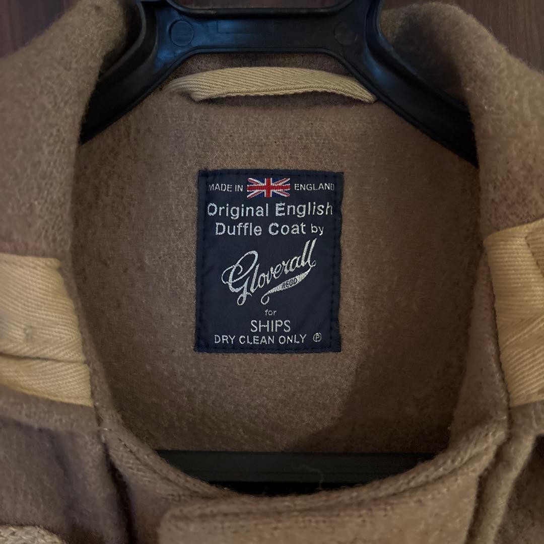 Gloverall Monty Duffle Coat Beige UK Made Size M Excellent