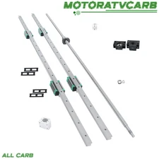 ALL-CARB 2×Linear Guide Rail HGR20-1200mm + SFU1605-1200mm Ballscrew w/ BF12 Kit