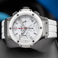 Hublot Big Bang White Ceramic Chronograph Men's Watch - 342.SE.230.RW Full Set! 15