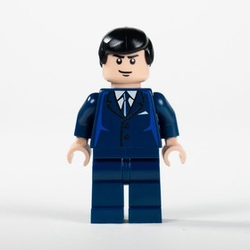 LEGO Batman I Bruce Wayne Blue Suit bat013 From Batcave 7783 2006 (UV PRINTED)