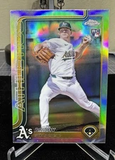 2025 Topps Chrome Baseball Brady Basso RC #205 - Refractor - Oakland Athletics