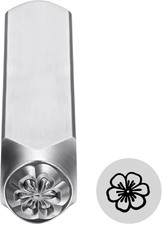6mm 1/4" Flower Metal Stamp Tool for Jewelry, Leather, Clay, and Wood Crafting