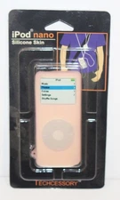 New in Box Retail Pink Silicone Rubber Case Protector Apple Ipod Nano 1st Gen