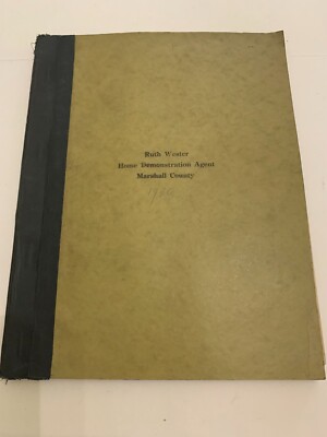 1930 Narrative Annual Report Home Demonstration Agent Marshall County Iowa