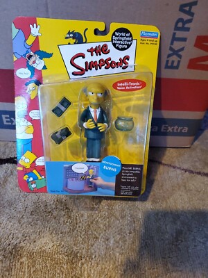  Simpsons Mr. Burns Interactive Figure Playmates INTELLI-TRONIC Voice Activation