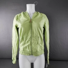Oleg Women Hoodie Sweatshirt Large Green Basic Minimalist SoftAthleisure NEW