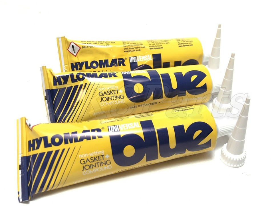 Set x3 Hylomar Universal Blue Gasket Sealer with Nozzle 71283 RTC3347