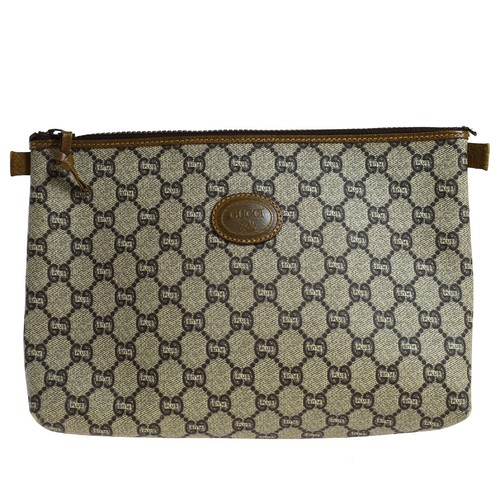 GUCCI GG Plus Pattern Clutch Hand Bag 