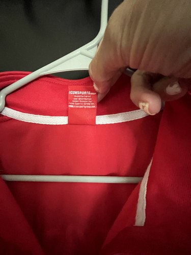Liverpool FC Jacket- Men’s Large- Red W/ Burgundy Stripe- - Picture 5 of 10