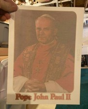 Vintage  Original 1980's Pope John Paul II T-Shirt Transfer - Old Stock