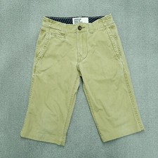 American Eagle Khaki Skater Shorts Size 28 Brown Tan Cotton