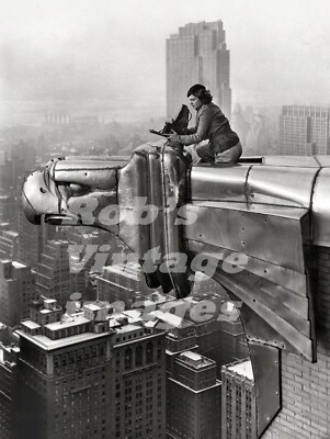 New York City photo Skyscraper Chrysler Building Art Deco Gargoyle  1930s 13x19