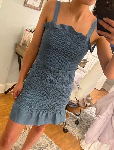 Latiste by Amy Denim Ruched Dress | eBay