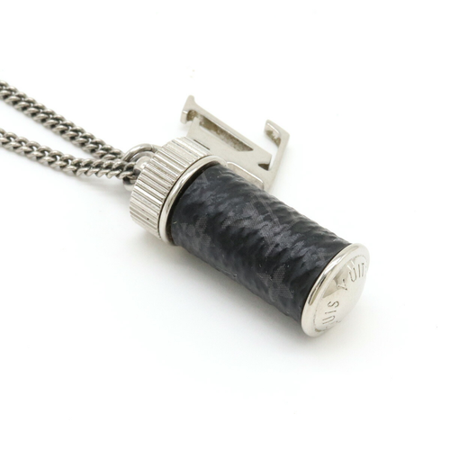 LOUIS VUITTON Collier Charms Monogram Eclipse M63641 Necklace - Picture 3 of 7