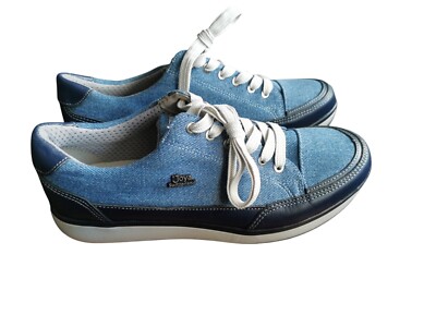 Joya Switzerland Sonja Blue Jeans Sneaker  Schnürschuhe Bequem Damen Gr. 38 1/3