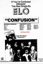1979 ELO "Confusion" Song Release Music Industry Promotional Reprint Advert.