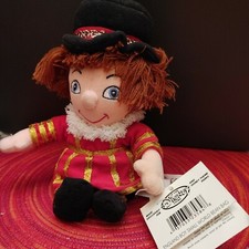 Disneyland It's A Small World 8" Bean Bag England Boy in Red Outfit with Tag