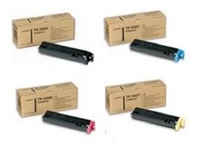 4 toner originali KYOCERA FS-C5016 / TK-500K TK-500C TK-500M TK500Y cartuccia confezione originale