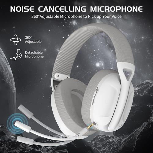 ATTACK SHARK Licht 180g Gaming Headset Over-Ear, kabelgebunden/BT/2.4G Wireless - Bild 8 von 35
