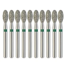 379/023C Dental Football Diamond Burs Egg Coarse Grit Green FG High Speed Burr