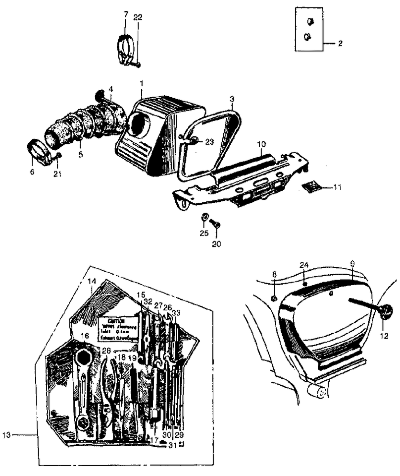 Honda Dream 250 305 C72 C77 C78 CA72 CA77 Knob Latch Side Cover - Foto 4