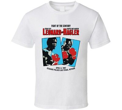 Sugar Ray Leonard Vs Vs Hagler Retro Boxing T Shirt | eBay