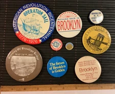New York City 9 Brooklyn HS Events Centenniel Abraham & Straus Button Pins