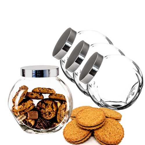 4 Stück Süßigkeiten- & Keksdosen Aus Kunststoff – Transparent, Luftdicht Mit Deckel, Ca. 21 Cm Hoch, Für Snacks, Hundeleckerlis & Mehr