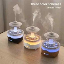 Water Drop Humidifier, Flame Aroma Diffuser Household Large Capacity Intelligent