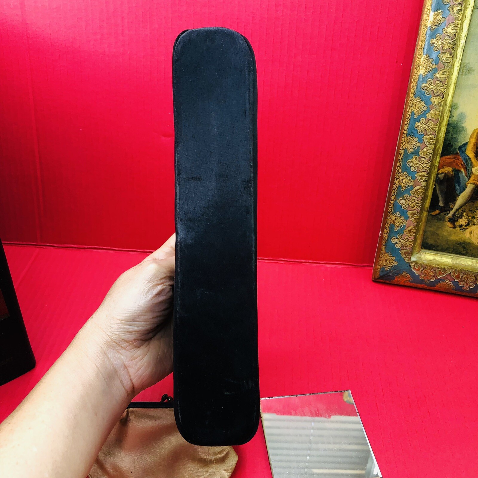 Vintage Rectangular Clutch Envelope Frame Coin Pu… - image 9