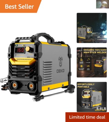 Versatile 110/220V MMA Welder - Ideal for Stainless Steel & Aluminum Welding