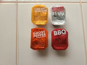 Recently Discontinued Rare Wendy S Creamy Sriracha S Awesome Sauce Bonus Sauce Ebay