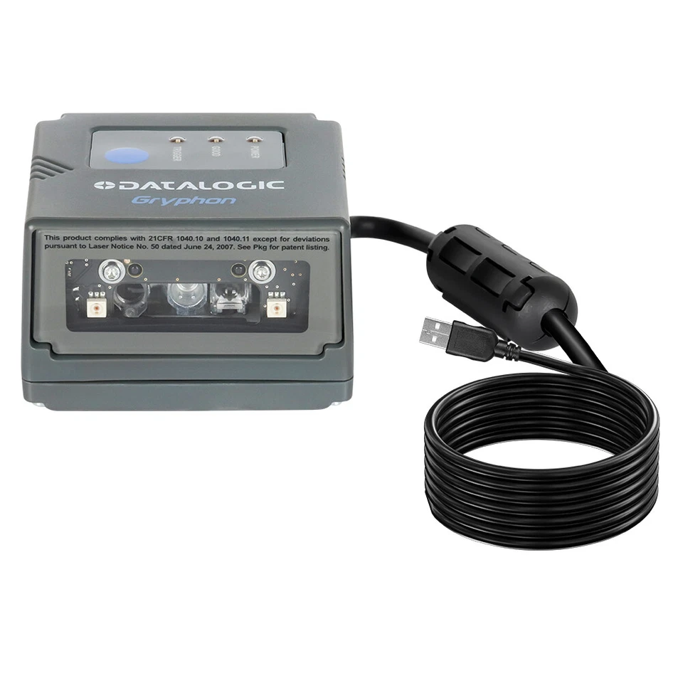 Datalogic Gryphon GFS4470 USB Desktop Fixed Mount 2D Barcode Scanner Imager - Bild 2 von 4